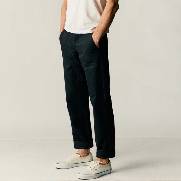 Imogene + Willie Hencye Workpant In Black Canvas Men's Size 27 Made In USA Pants - Picture 1 of 15